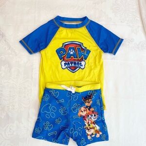 PAW Patrol Toddler Boy 2pcsChase Marshall Rubble Tops and Trunks Swimsuit